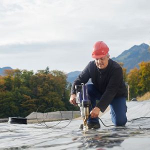 Soldagem de manta PEAD com Booster EX2