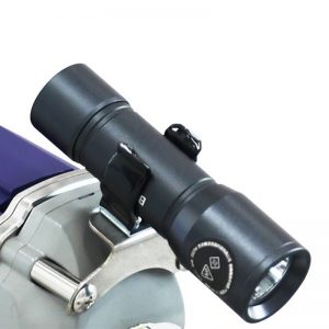 LED de iluminação integrado na extrusora WELDY BOOSTER EX3 PLUS para soldagem de plásticos