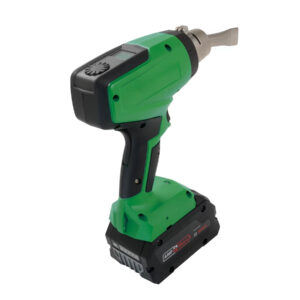 Bateria recarregável de íon-lítio e controles do soprador de ar quente Leister NEXHEAT 300 A-LP